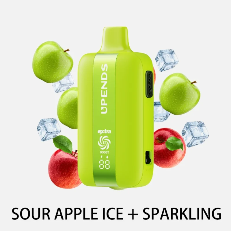 UPENDS UP7 – 35000 Züge, Extra-Taste für Doppelgeschmack, Sour Apple Ice+Sparkling