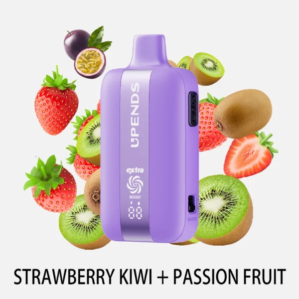 UPENDS UP7 – 35000 Züge, Extra-Taste für Doppelgeschmack, Strawberry Kiwi+Passionfruit