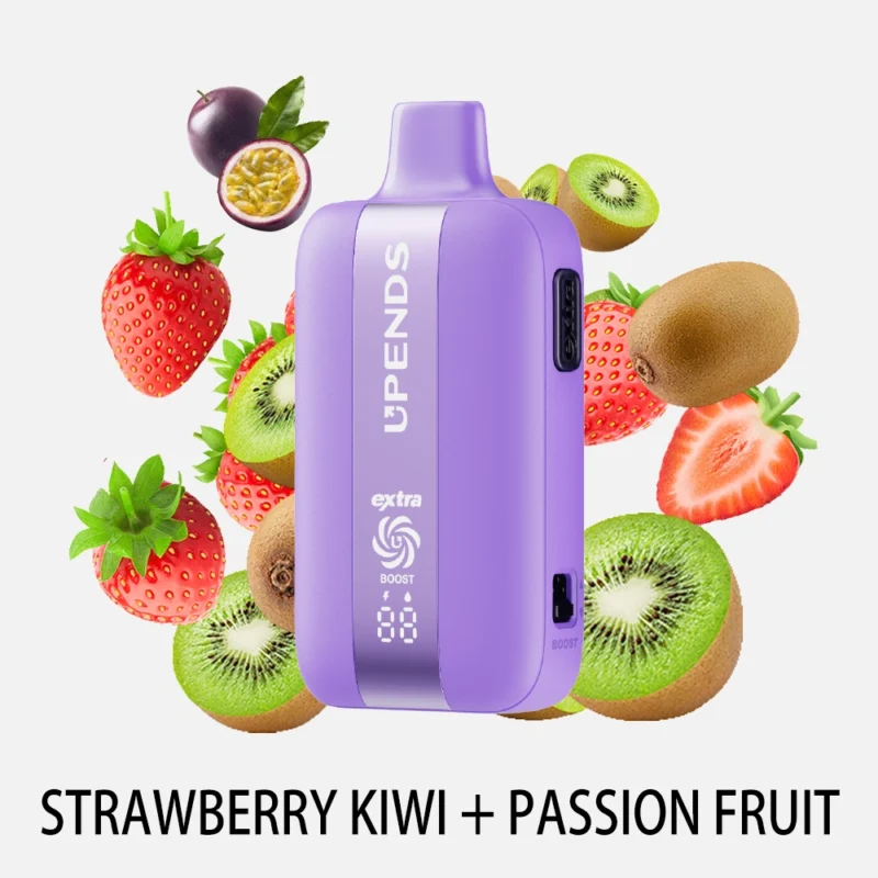 UPENDS UP7 – 35000 Züge, Extra-Taste für Doppelgeschmack, Strawberry Kiwi+Passionfruit