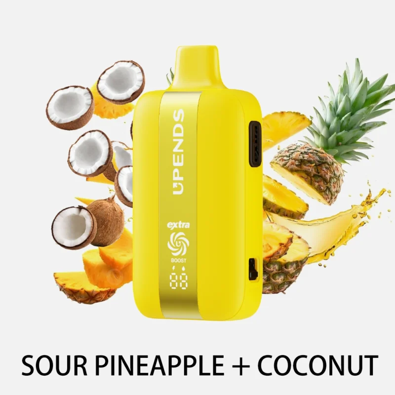 UPENDS UP7 – 35000 Züge, Extra-Taste für Doppelgeschmack, Sour Pineapple+Coconut