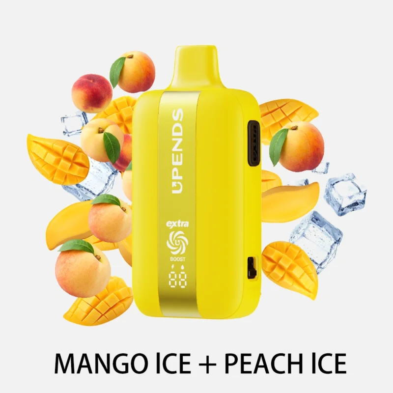 UPENDS UP7 – 35000 Züge, Extra-Taste für Doppelgeschmack, Mango Ice+Peach Ice