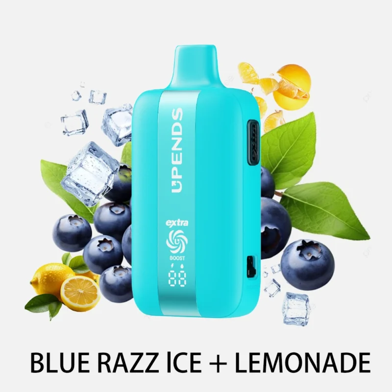 UPENDS UP7 – 35000 Züge, Extra-Taste für Doppelgeschmack, Blue Razz Ice+Lemonade