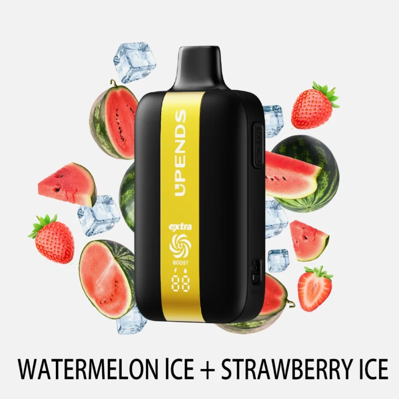 UPENDS UP7 – 35000 Züge, Extra-Taste für Doppelgeschmack, Watermelon Ice+Strawberry Ice