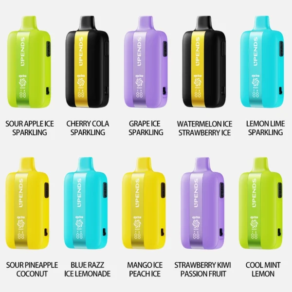 UPENDS UP7 – 35000 Züge, Extra-Taste für Doppelgeschmack, Mango Ice+Peach Ice – Bild 2