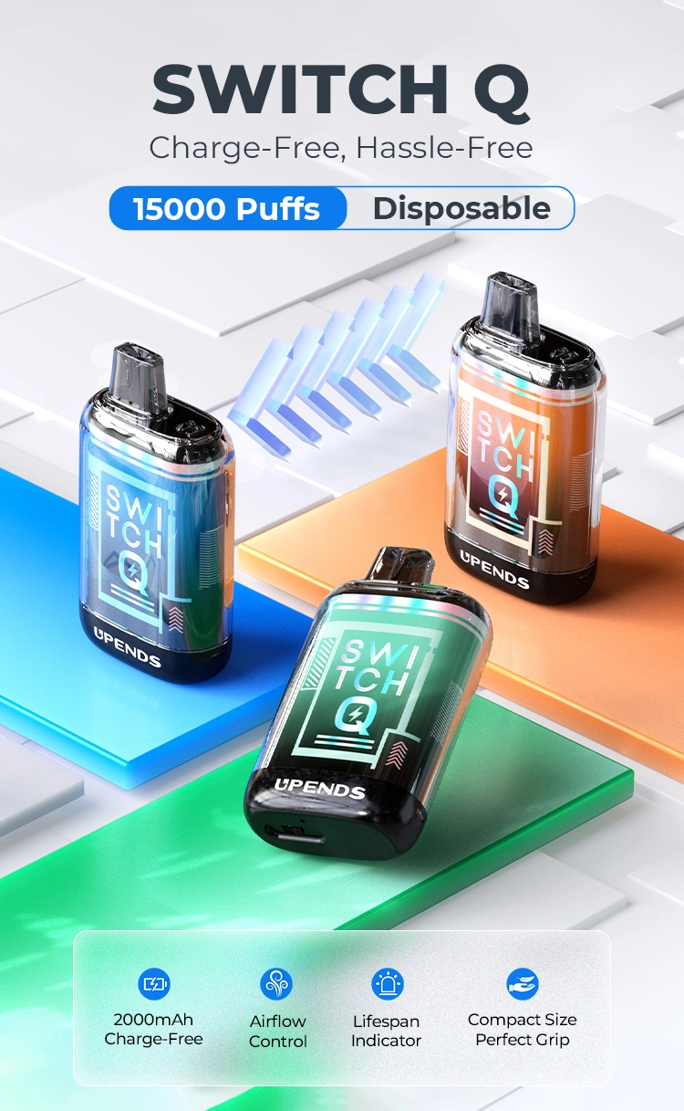 SWITCH Q, Ladefrei und unkompliziert, 15.000 Züge, 2000mAh, kompakt, Airflow, Lebensdaueranzeige