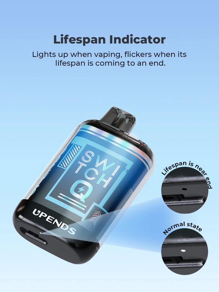 Lebensdaueranzeige: Leuchtet beim Ziehen, blinkt am Ende der Nutzungsdauer