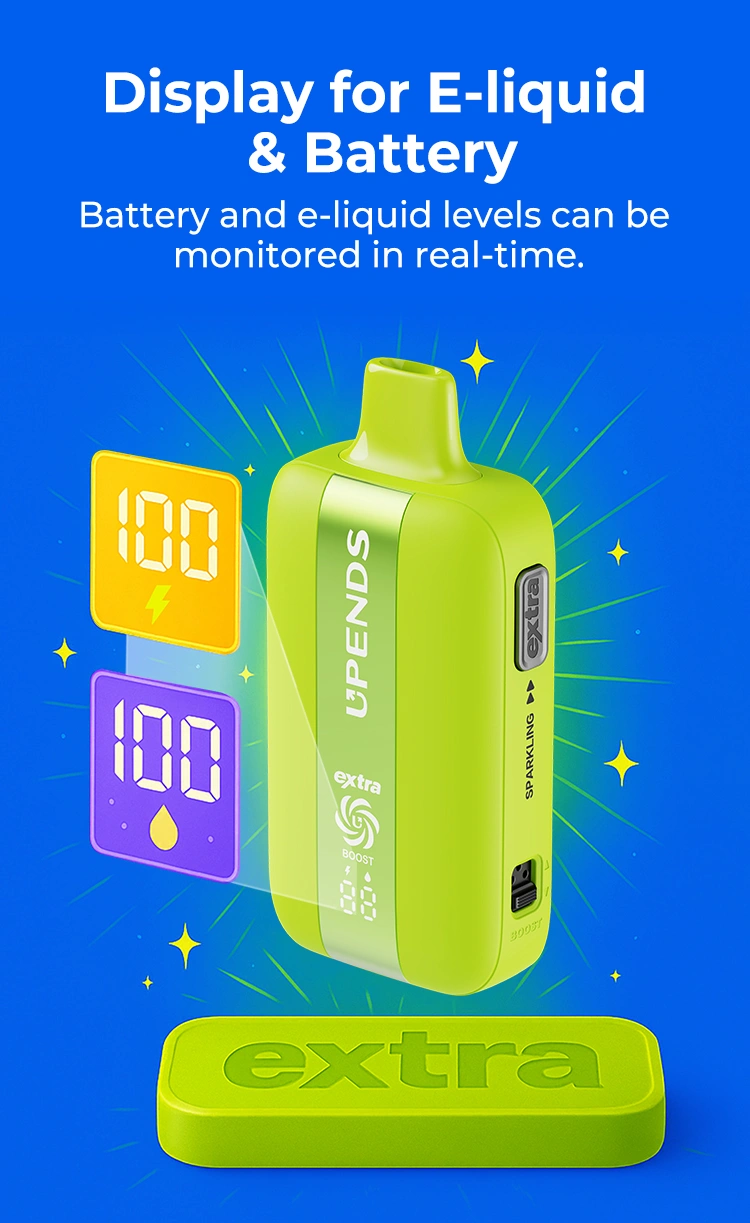 Display zeigt Batterie- und Liquidstand in Echtzeit