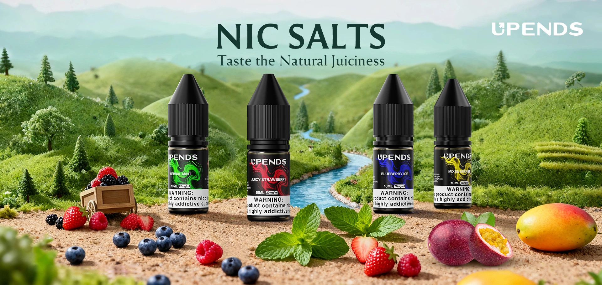 UPENDS Nic Salts – Natürliche Saftigkeit, authentischer Geschmack
