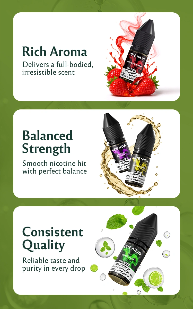 Starkes Aroma, ausgewogene Stärke, konstante Qualität in jedem Tropfen