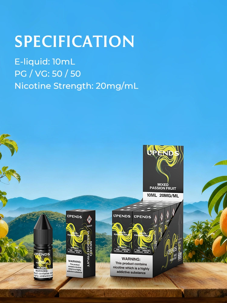 Spezifikationen: 10ml, PG/VG 50/50, 20mg Nikotin