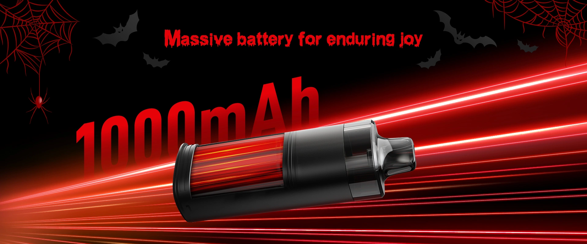 1000mAh Akku für langanhaltenden Genuss