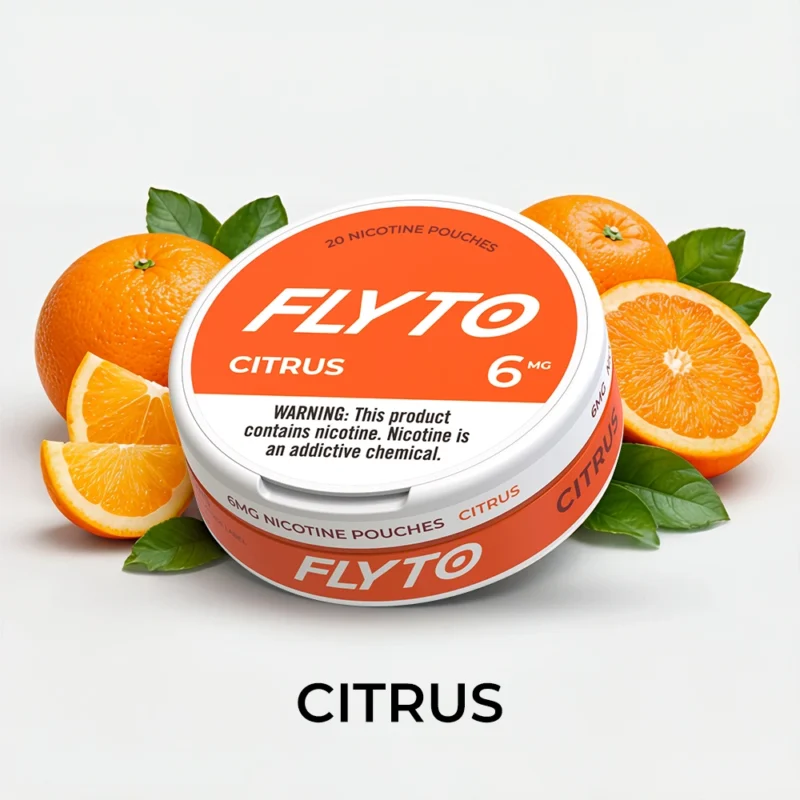 FLYTO Nikotinbeutel – 6mg, Citrus